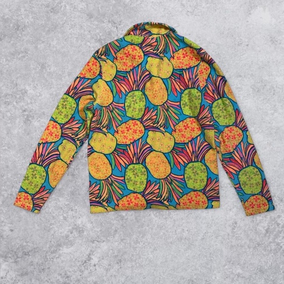 Chubbies All-Over Pineapple Print Quarter Zip Pullover - Picture 5 of 7